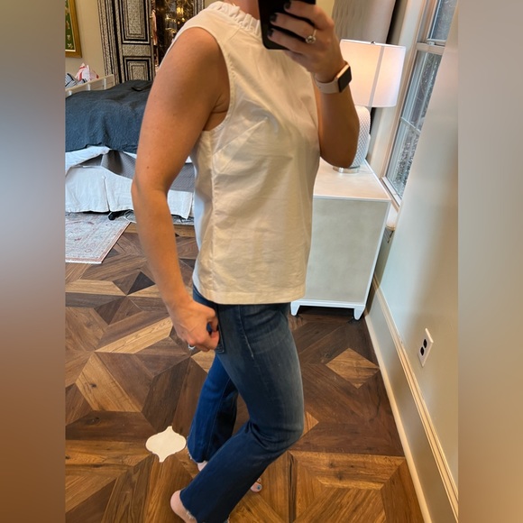 Laundry white ruffle shirt size small - Picture 3 of 4